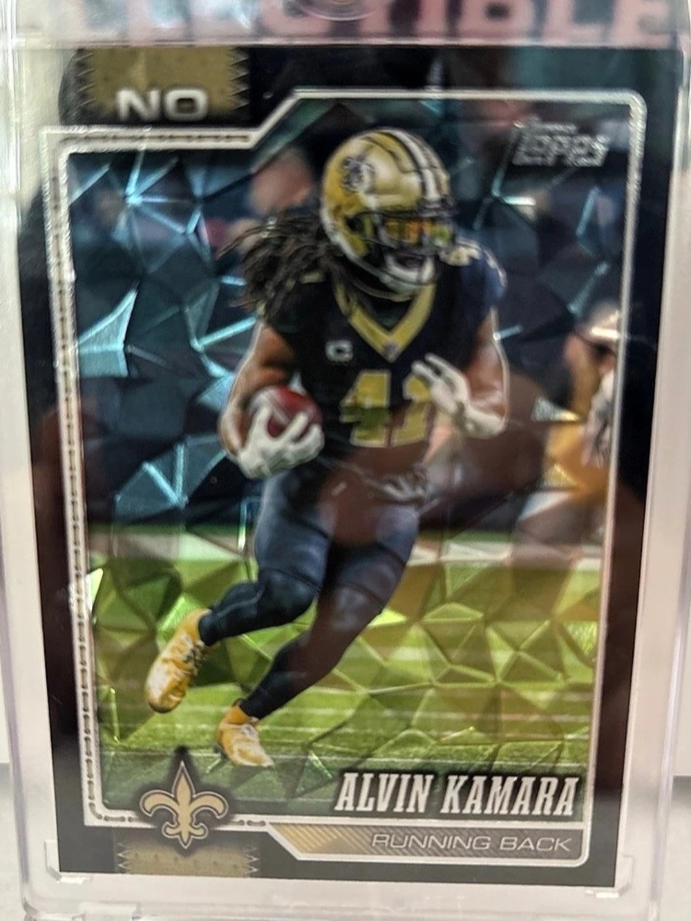 Topps 2026 Topps Flagship Football Alvin Kamara #149 Black Diamante Parallel